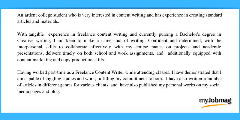 how to write a short personal statement